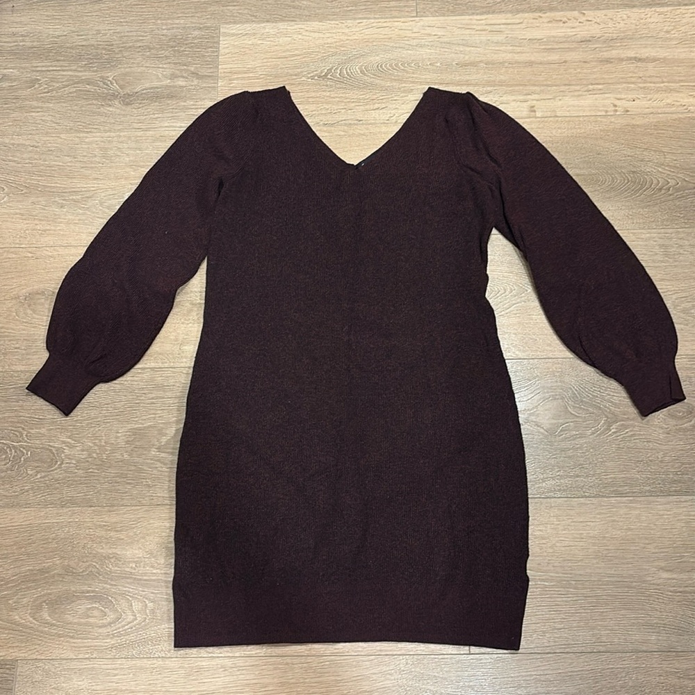 Reitmans purple sweater dress $12 add on